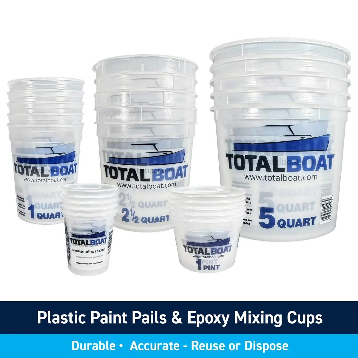Plastic Paint Pails And Epoxy Mixing Cups 1