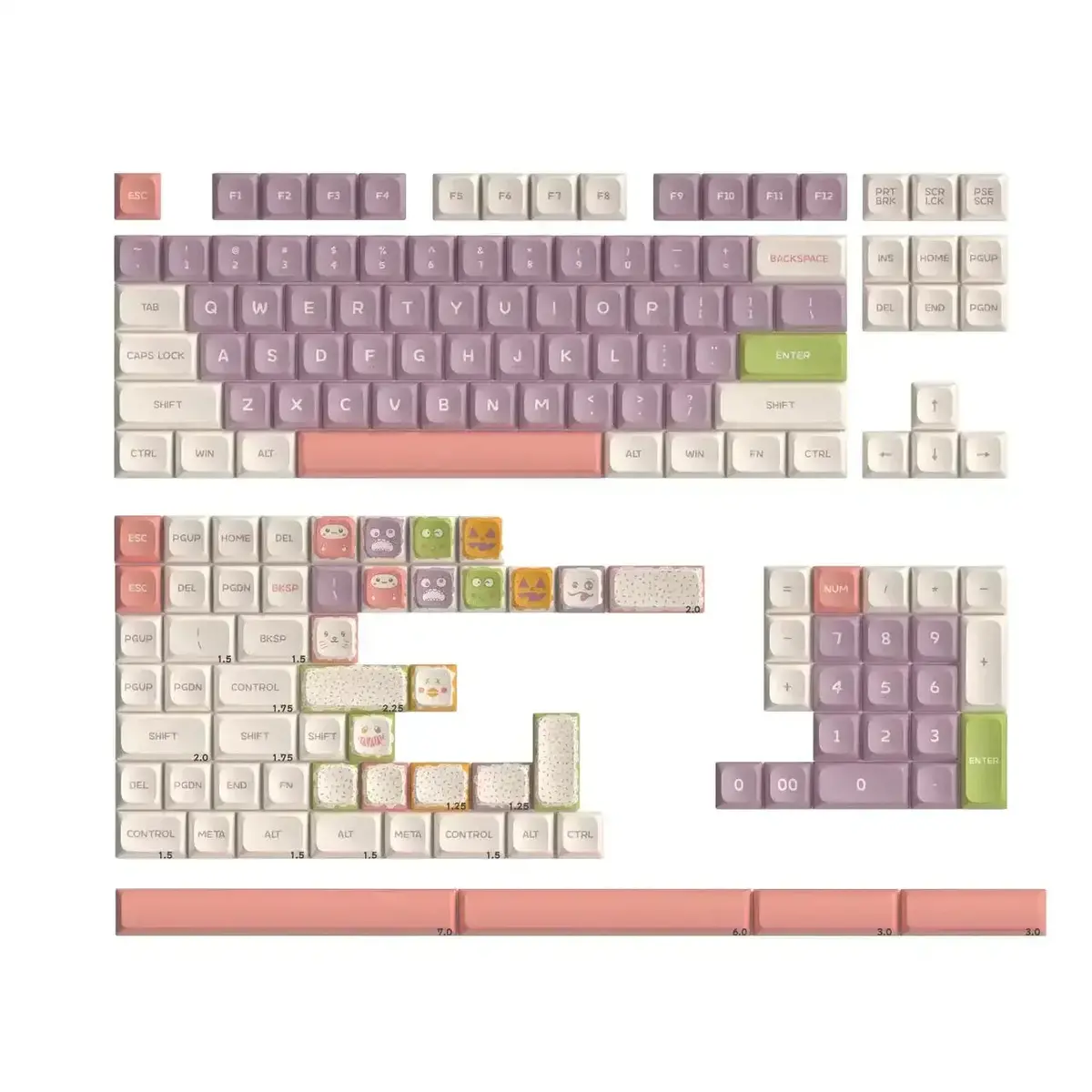 Keytok - Sweet Monster Dye-Sub Kda Pbt Keyaps 1