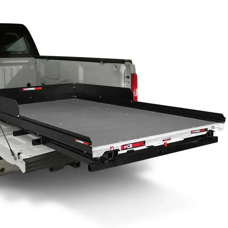 Cargo Glide Bed Slide Polished Aluminum Side Rail 68"X42-1/4" - 2015-25 Full-Size Trucks 1