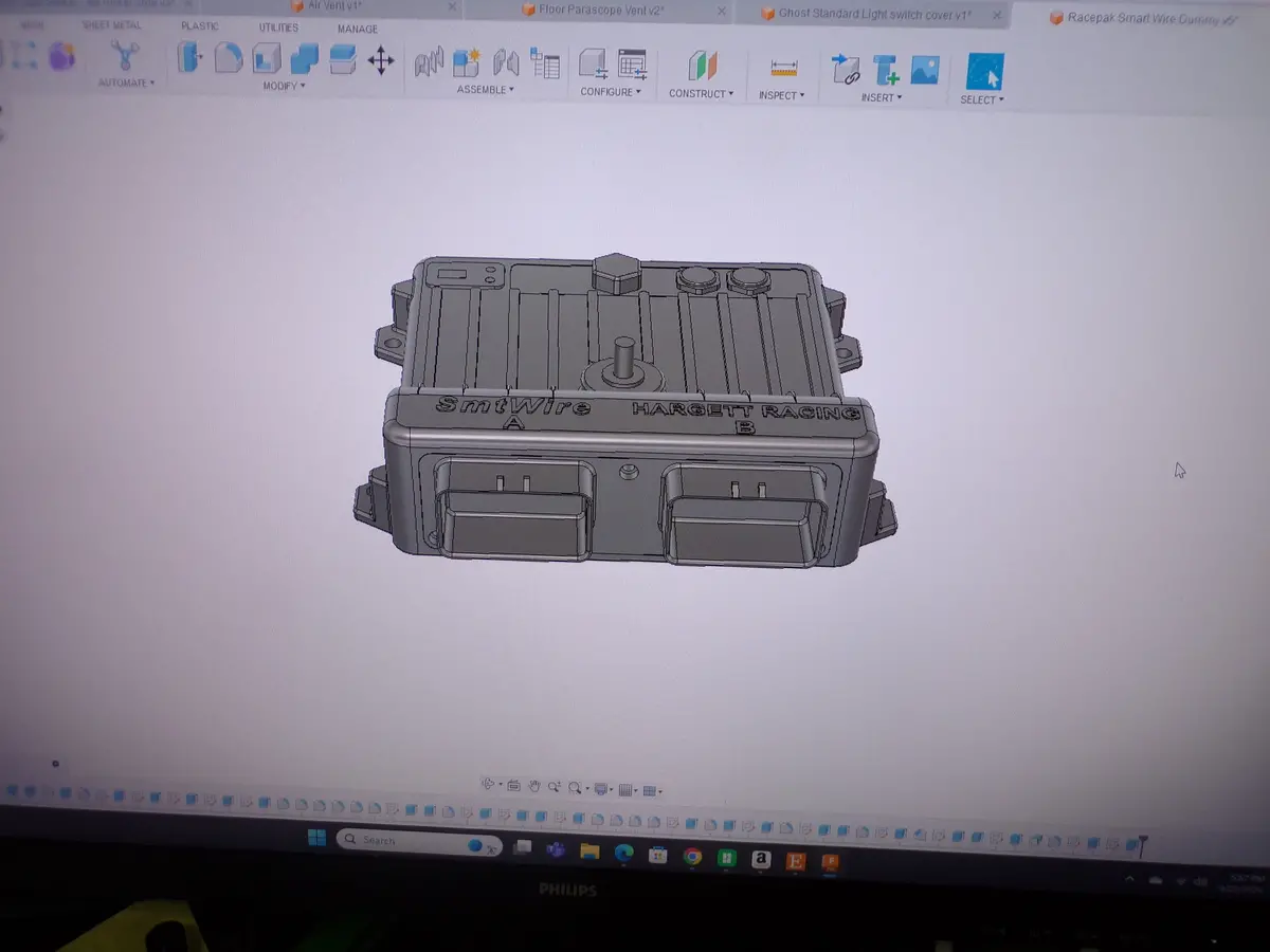 Racepak Smartwire Dummy For Fab, Wiring And Mock Up 1