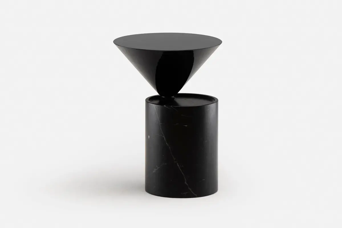Laurel Side Table In Marble 1