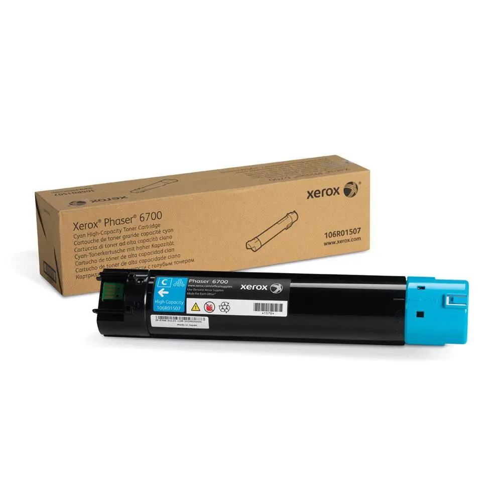 106R01507 Cyan High Capacity Toner Cartridge, Phaser 6700 1