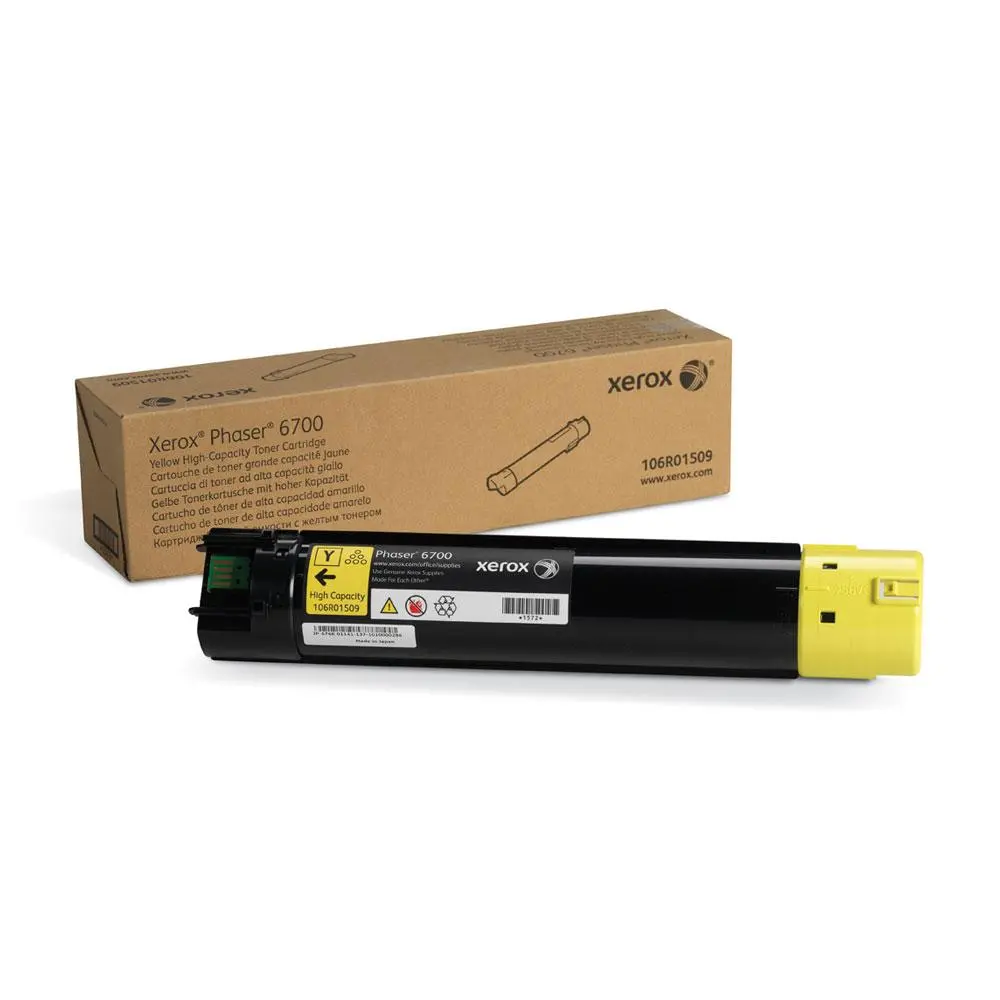106R01509 Yellow High Capacity Toner Cartridge, Phaser 6700 1