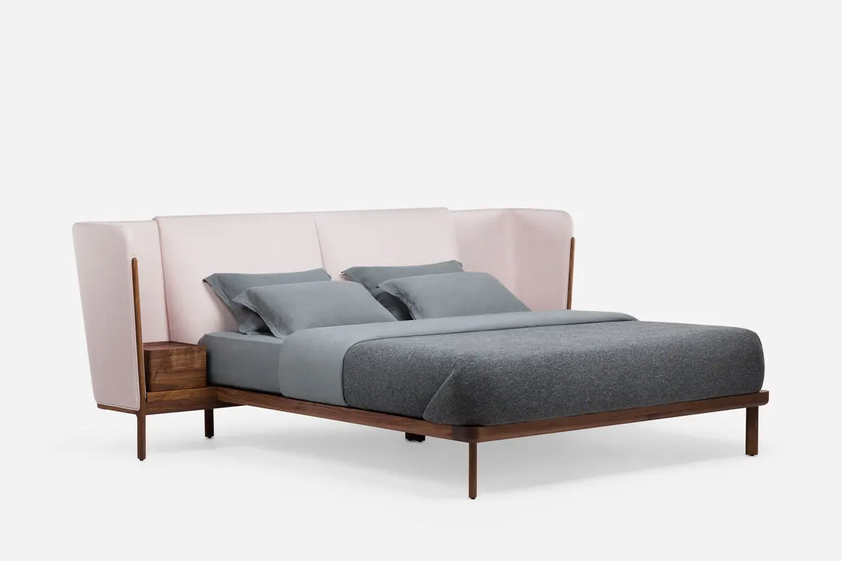Dubois Bed, Low Headboard, With Bedside Tables 1