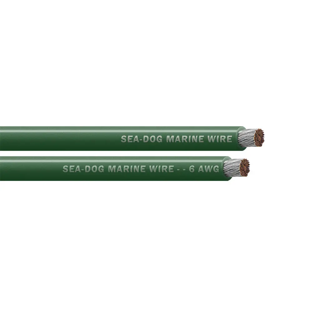 Sea-Dog 6 Awg Green Battery Cable - 25' [8006040] 1