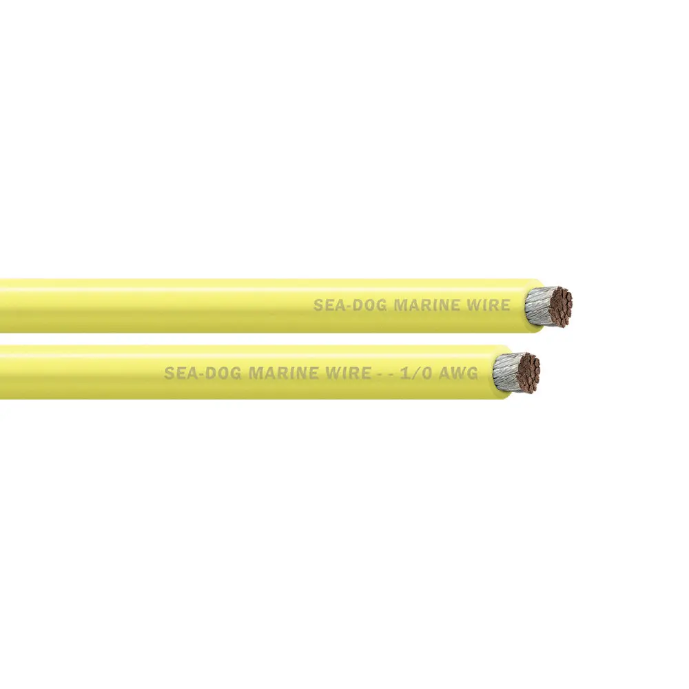 Sea-Dog 1/0 Awg Yellow Battery Cable - 50' [8011031] 1