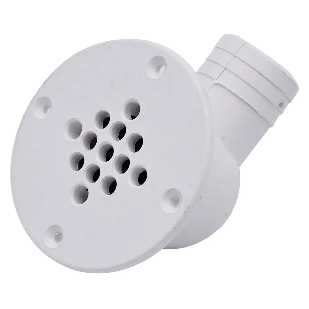 T-M Marine 90-Degree Cockpit Scupper Drain - White [Csd-92-Dp] 1