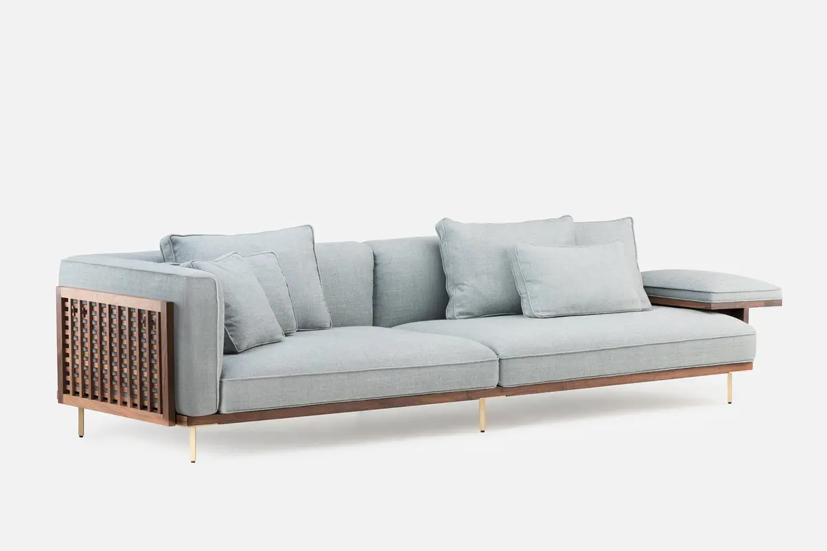 Belle Reeve Sofa - Long Sofa With One Arm + Flat Armrest 1