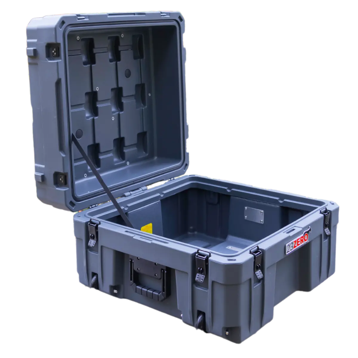 23Zero 132L Overland Gear Storage Box Gray With Wheels For Pickup Trucks, Suvs & Crossovers - Rugged Rolling Storage For Camping Gear 1
