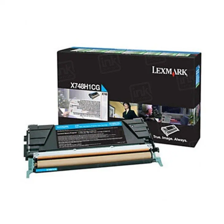 X746a1cg Lexmark X746, X748 Cyan Return Pgm Toner 7K 1
