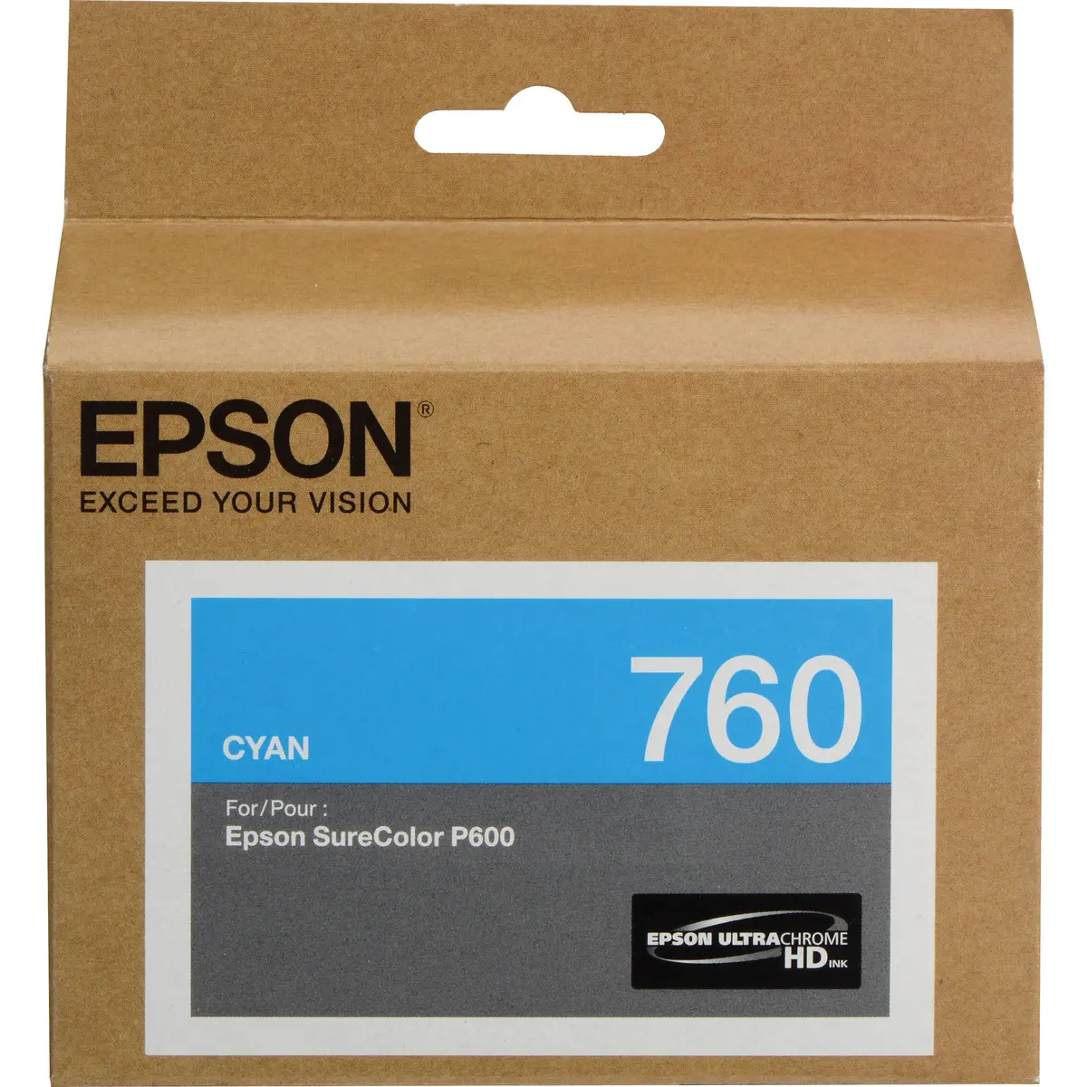 T760220 Epson Ultrachrome Hd Cyan Ink 26Ml, Surecolor P600 1