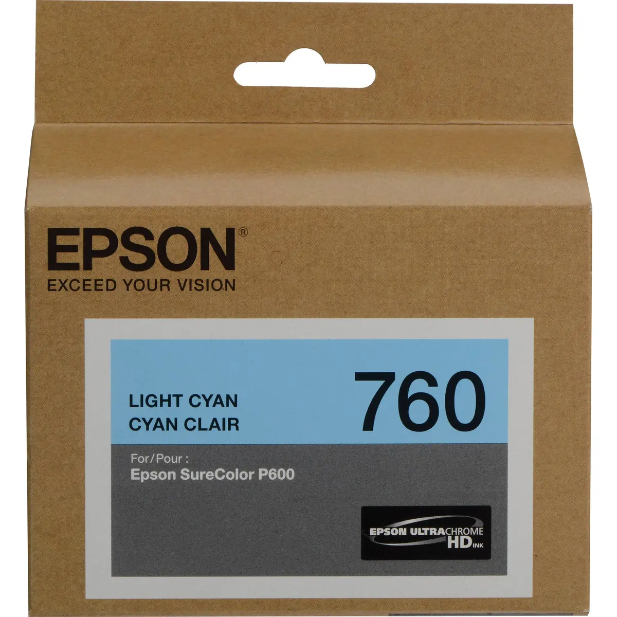 T760520 Epson Ultrachrome Hd Light Cyan Ink 26Ml, Surecolor 1