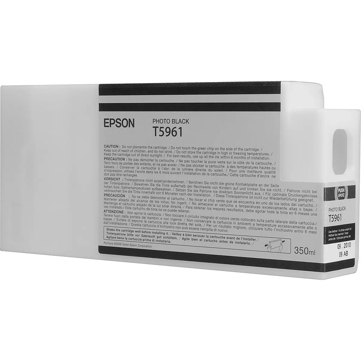 T596100 Epson Ultrachrome Hdr Photo Black 350Ml, Stylus Pro 1