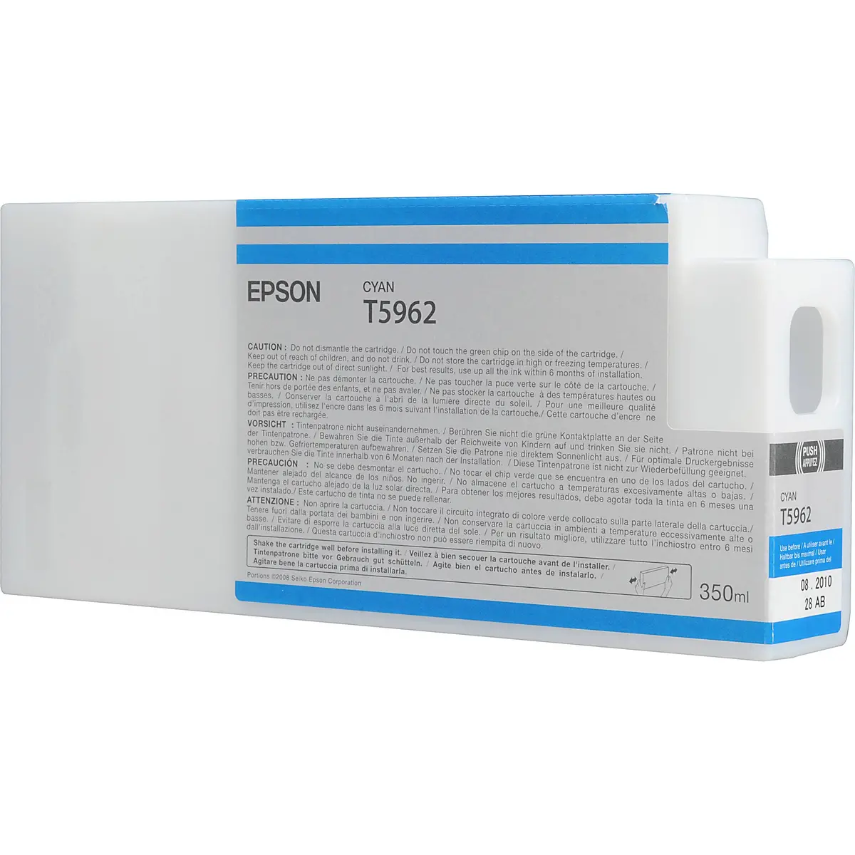 T596200 Epson Ultrachrome Hdr Cyan  350Ml, Stylus Pro 7700/7 1