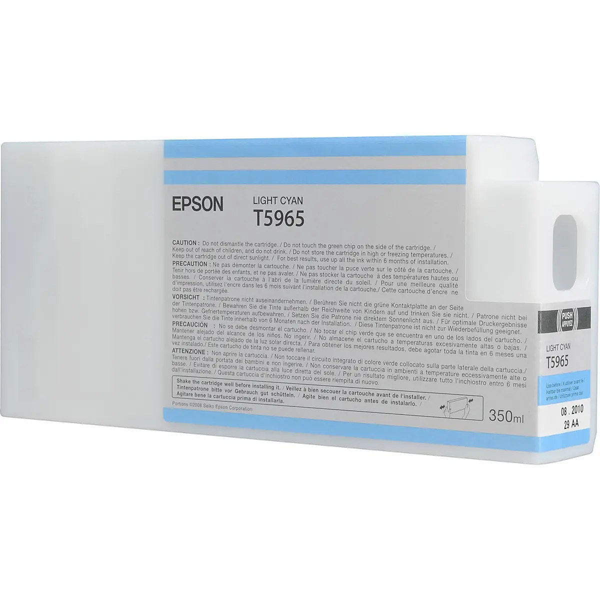 T596500 Epson Ultrachrome Hdr Light Cyan 350Ml, Stylus Pro 7 1