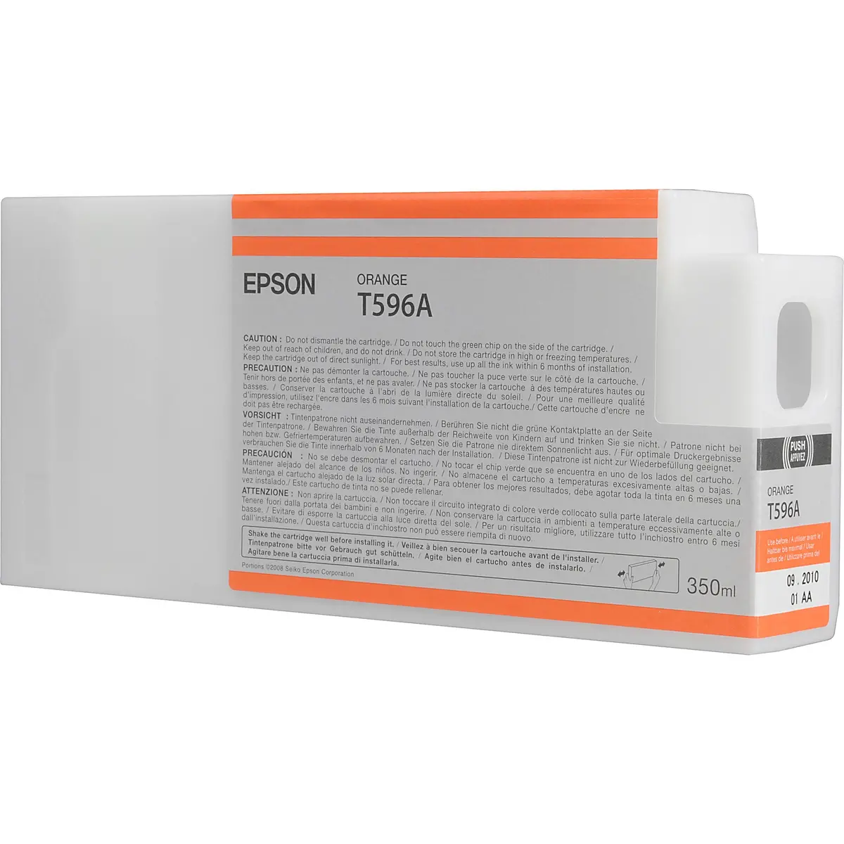 T596a00 Epson Ultrachrome Hdr Orange Ink 350Ml, Stylus 7900 1