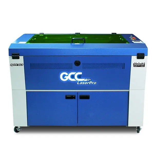 New Gcc Laserpro Spirit Gls Hybrid Co2 Fiber Laser Engraver With Astonish 3D Engraving 2