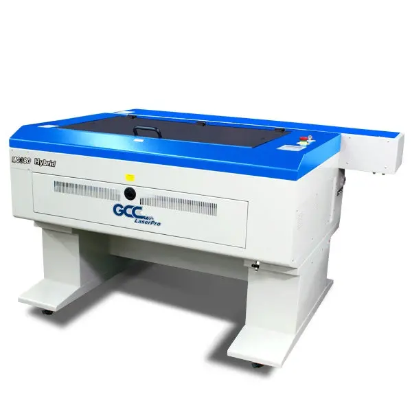 New Gcc Laser Pro Mg380hybrid 12-100W Co2 Laser Cutter Machine With Motion System With Dc Servo Motor 1