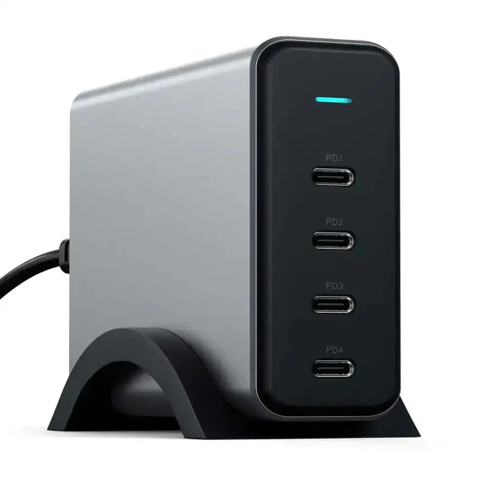 Satechi - 165W Usb-C 4-Port Pd Gan Charger - Poczwórna Ładowarka Sieciowa Usb-C 1