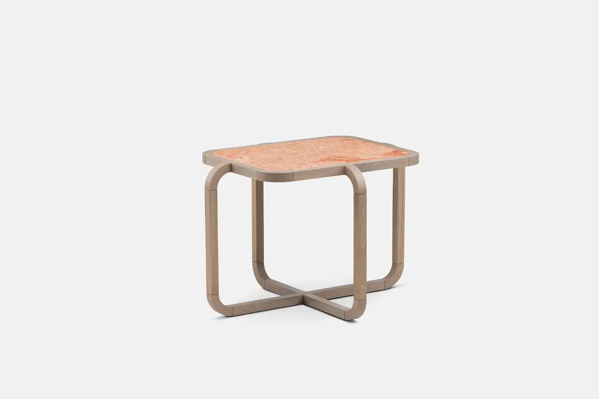 Alpha Side Table With Stone Top 1
