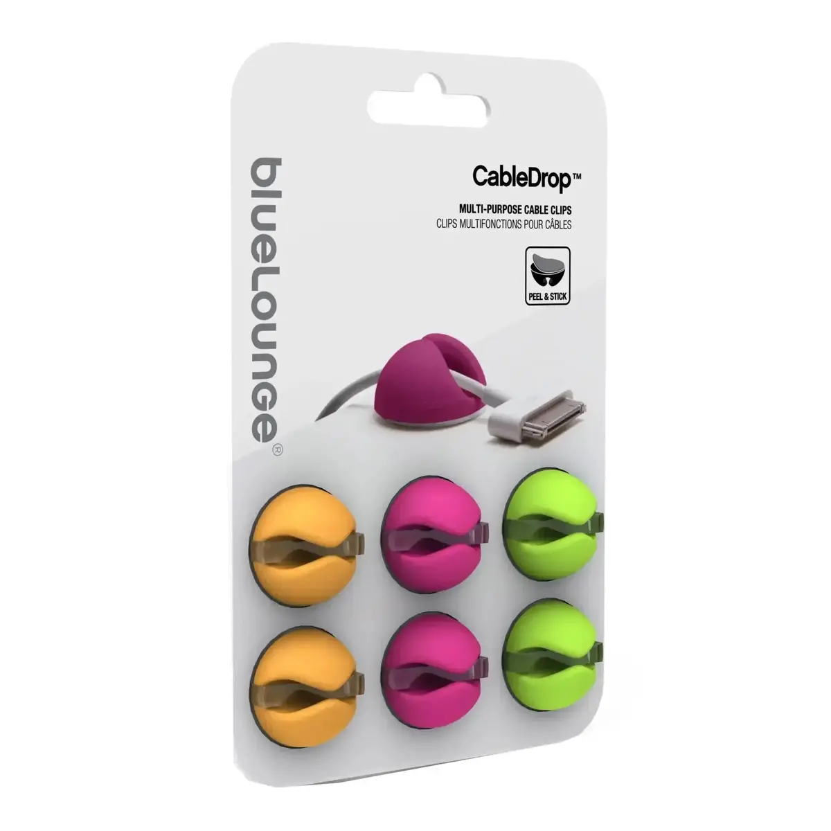 Uchwyt Do Kabli Samoprzylepny - Cabledrop - 6 Szt. 1