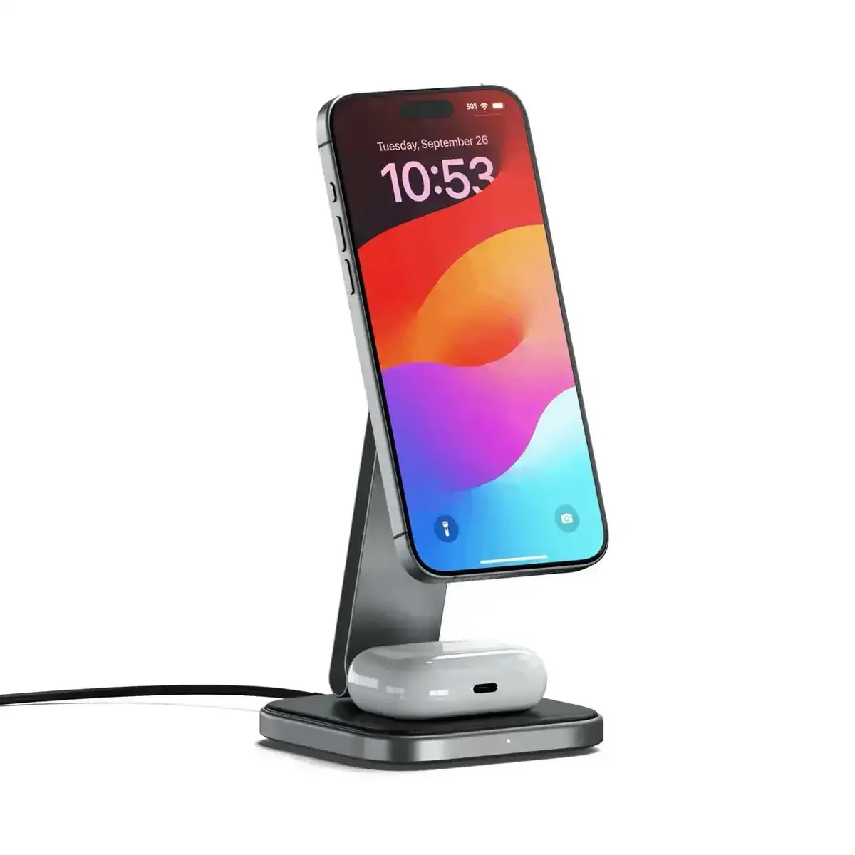 Satechi - 2-In-1 Foldable Qi2 Wireless Charging Stand 1