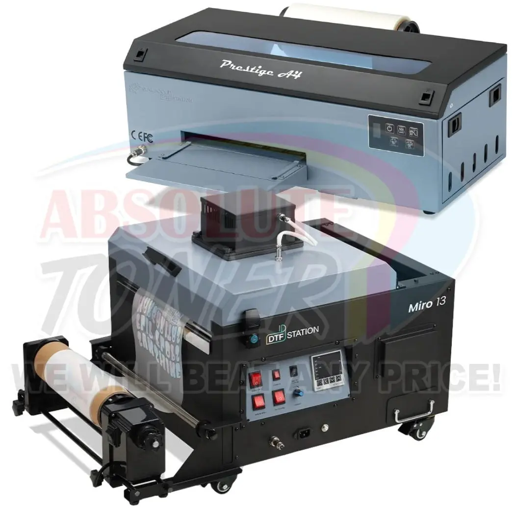 Advanced Bundle + Supplies + Phoenix Air - Prestige Roll Dtf Printer, Miro 13 Dtf Powder Shaker/Oven/Air Purifier + Phoenix Air 16X20 1