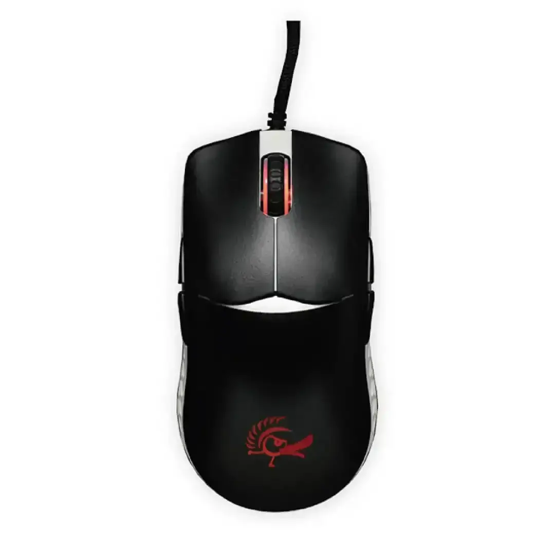 Ducky - Feather Black & White Mouse - Mysz Przewodowa 1