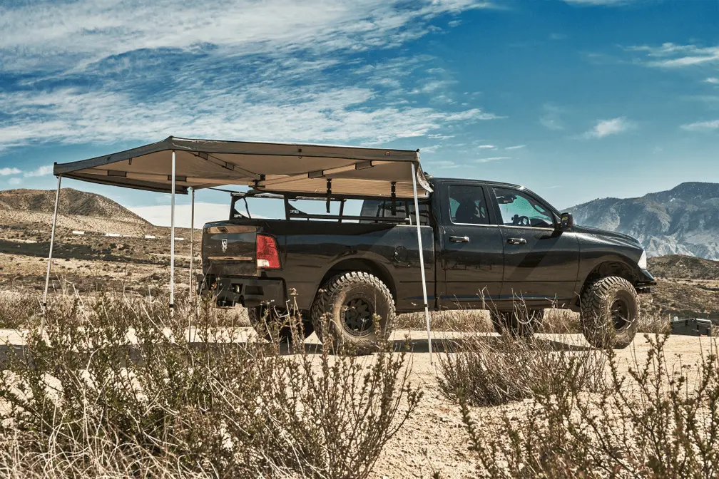 Body Armor Sky Ridge 270 Awning - Durable Rip-Stop Fabric, Heavy-Duty Pvc Cover - Passenger Side With Mounting Brackets 1