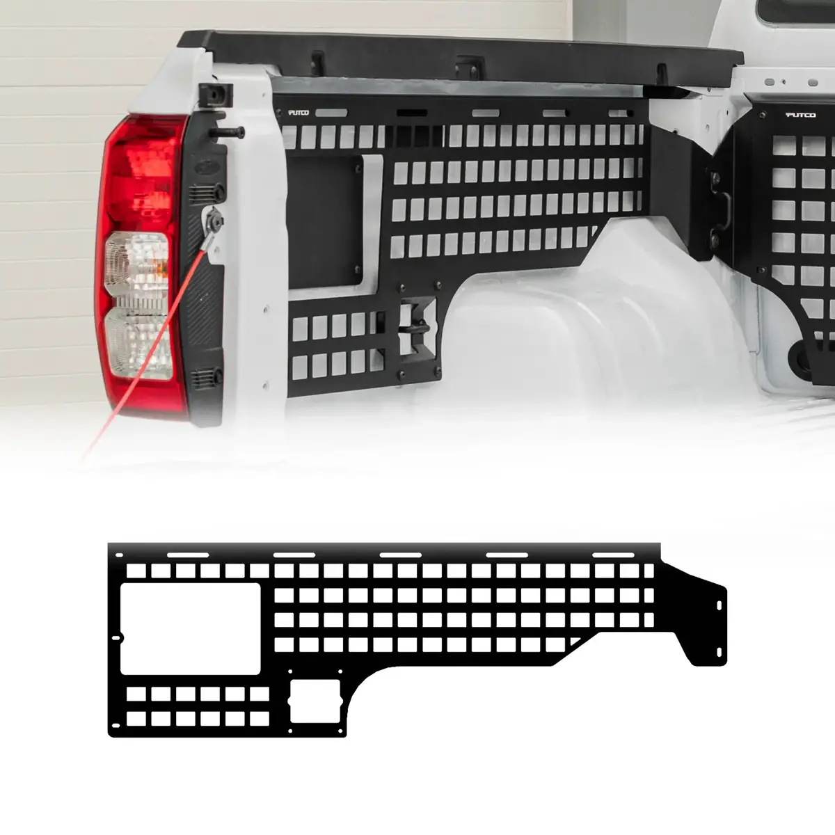 Putco Driver Side Truck Bed Molle Panel For Ford Ranger 2024–2026 - 5'1" Bed 1