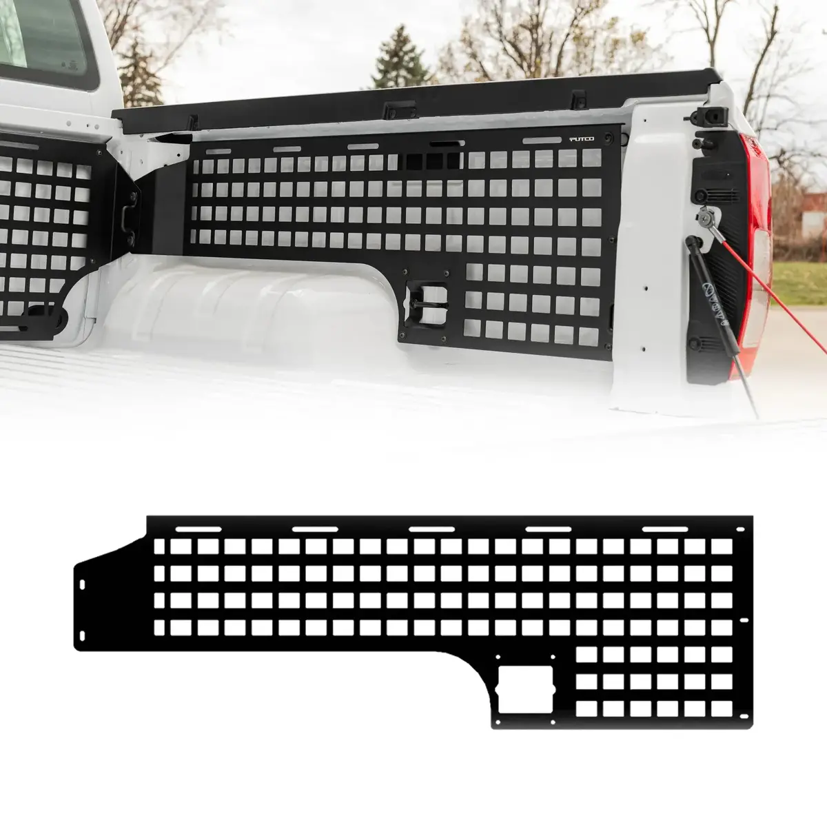Putco Passenger Side Truck Bed Molle Panel For Ford Ranger 2024–2026 - 5'1" Bed 1