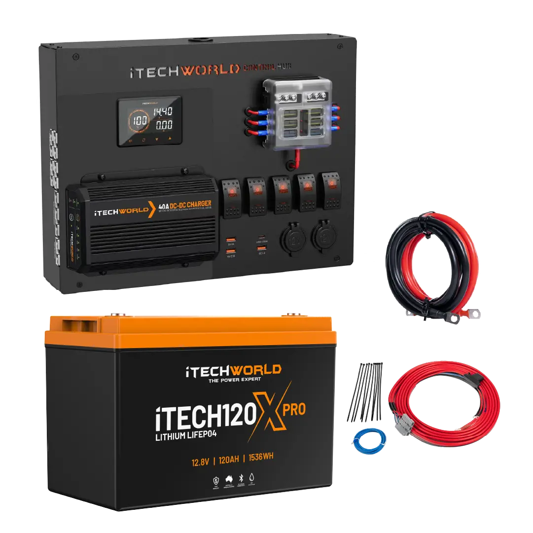 Itechworld | Control Hub Kit | With 40A Dcdc Charger And Lithium Battery 1