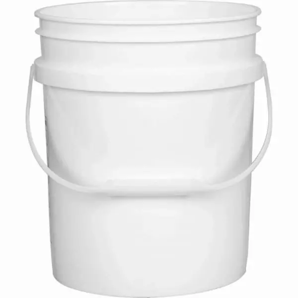 20L White Plastic Pail / Bucket With Lid 1