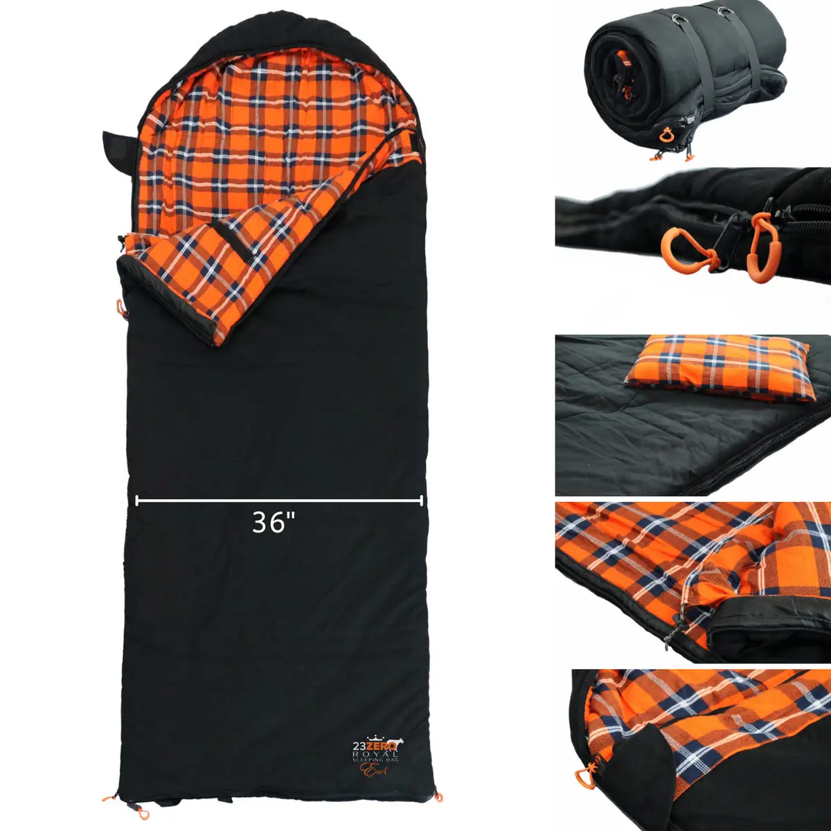 23Zero Royal Camping Sleeping Bag Earl 36" For Trucks, Suvs & Overland Rigs - Compact Sleeping Bag For Solo Overland Adventures 1