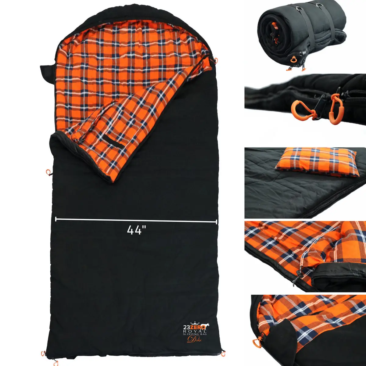 23Zero Royal Camping Sleeping Bag Duke 44" For Pickup Trucks, Suvs & Crossovers - Durable And Warm Sleeping Bag For Cold-Weather Camping 1
