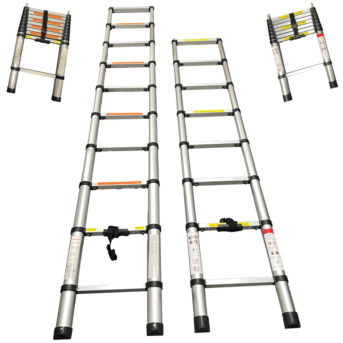 23Zero Telescoping Ladder 7'5" (2.3M) For Pickup Trucks, Suvs & Crossovers - Compact Aluminum Ladder For Easy Roof Top Tent Access 1