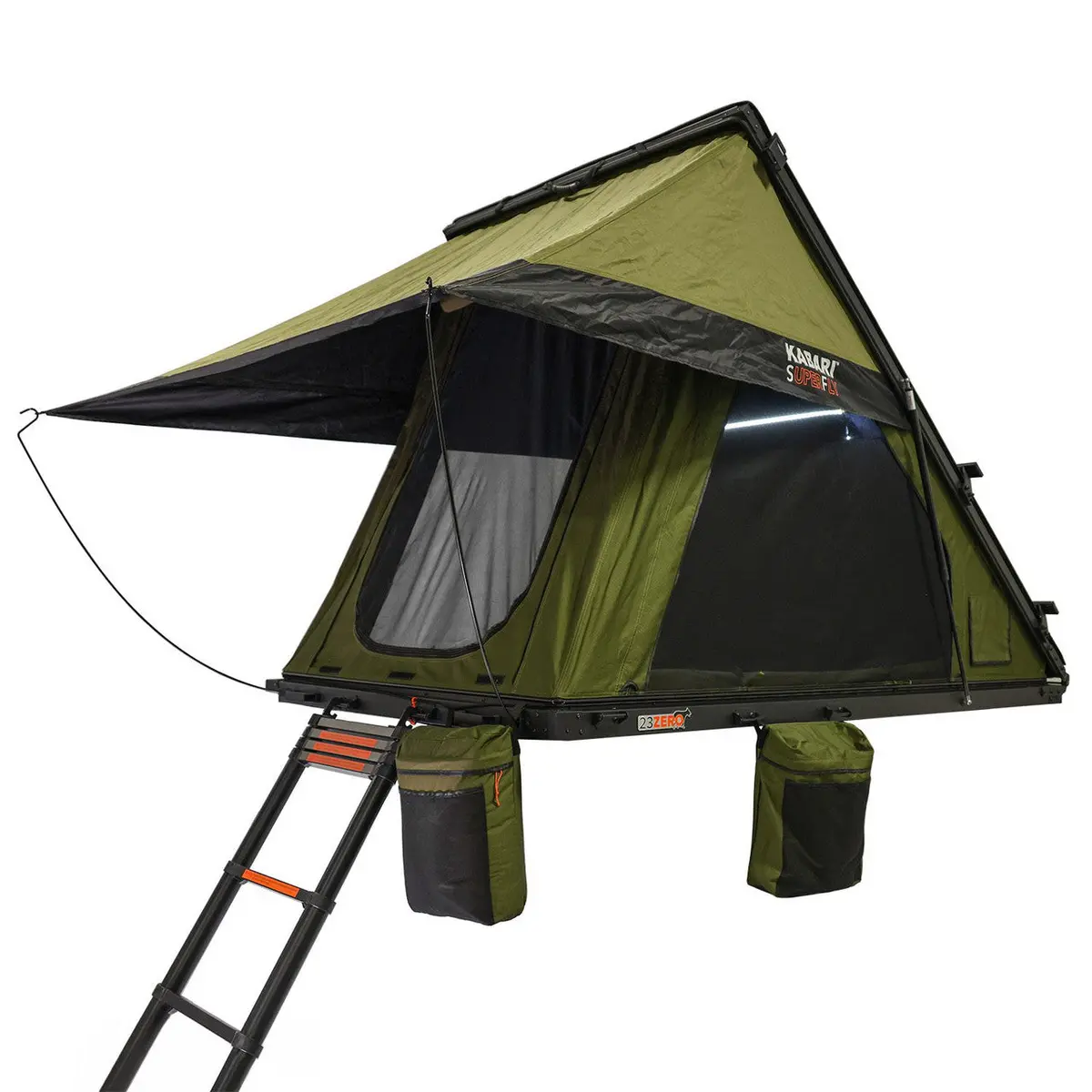 23Zero Kabari Superfly Rooftop Tent (Lightweight Wedge Design) For Pickup Trucks, Suvs & Crossovers – Low-Profile 4-Season 1