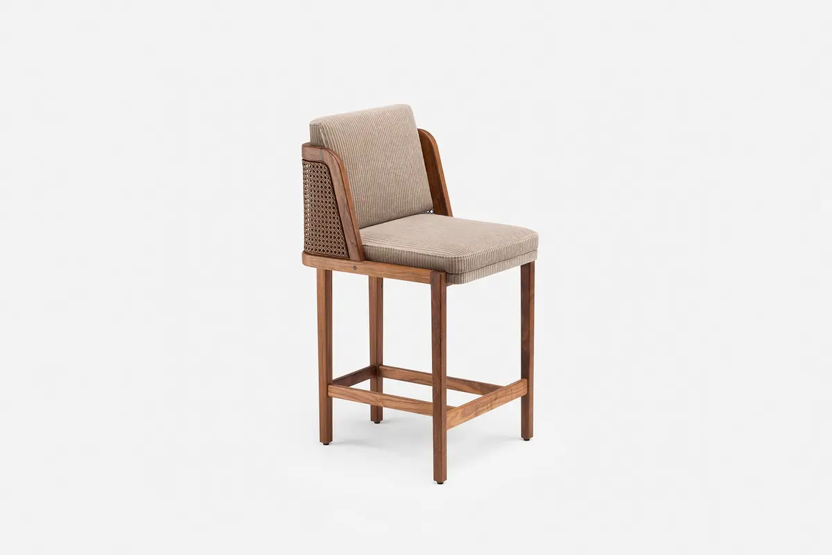 Throne Bar Stool - Rattan 1