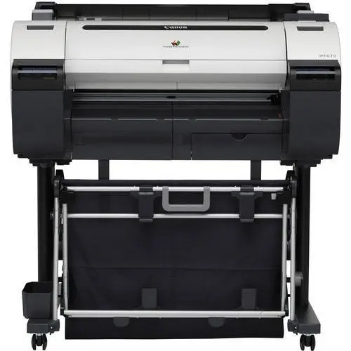 $25/Month 24" Canon Imageprograf Ipf670 Graphic Color Large Format Printer With Stand 1