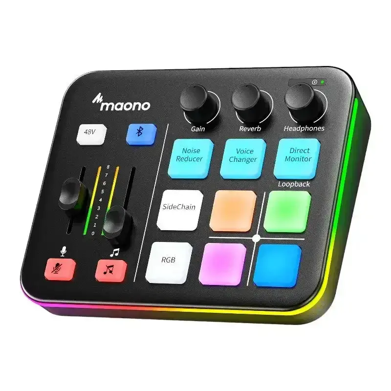 Maono - Maonocaster G1 Neo Audio Mixer For Game Streamer - Karta Dźwiękowa Mikser Audio 1