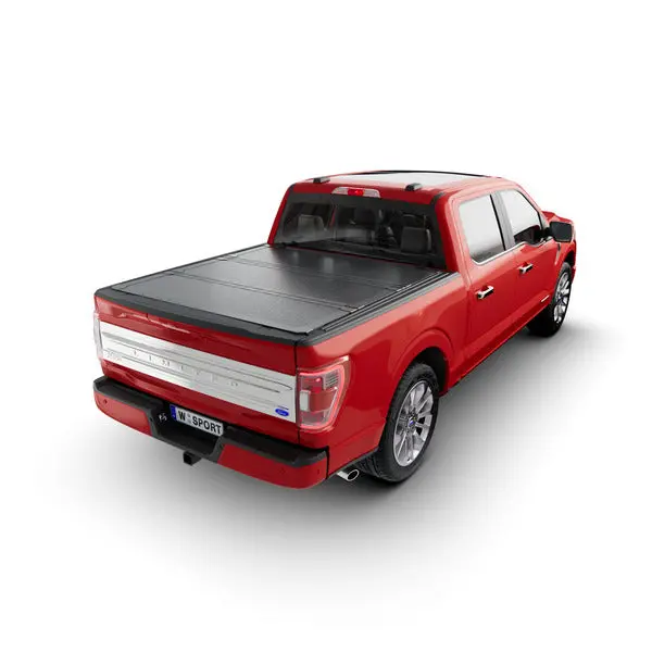 Worksport Hard Tri-Fold Tonneau Cover Al3 Pro 5'6" Fits 2016-23 Nissan Titan W/Utility Brackets Short Bed 1