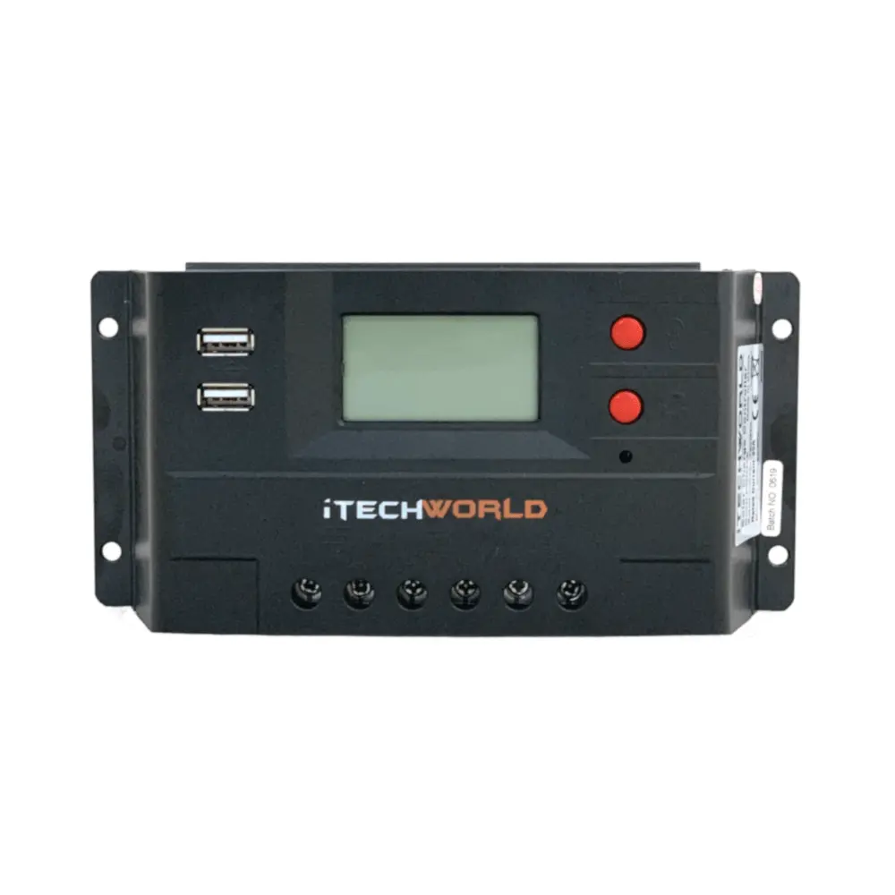 Itechworld | Pwm Solar Charge Controller | 30A 12/24V 1