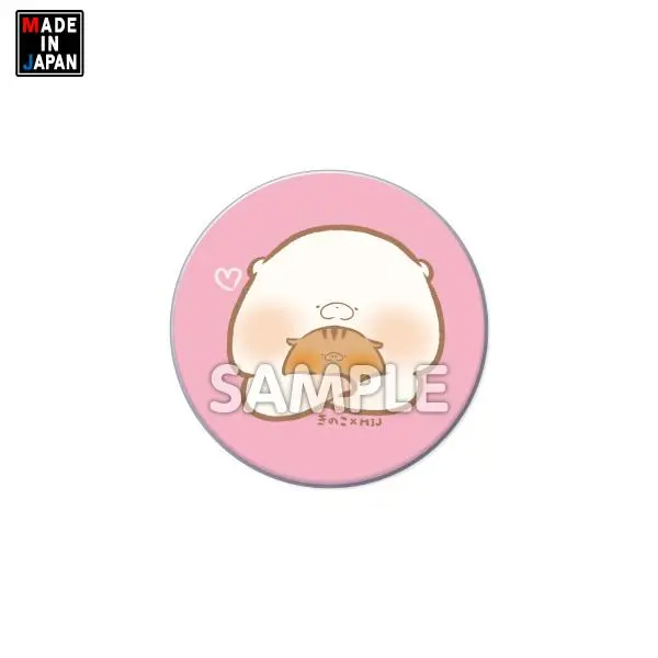 32Kinoko001　缶バッジ32mm　きのこ　くまきち　うりまる 1