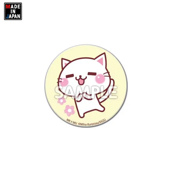 32Mk001　缶バッジ32mm　にゃーにゃー団　Miho Kurosu 1