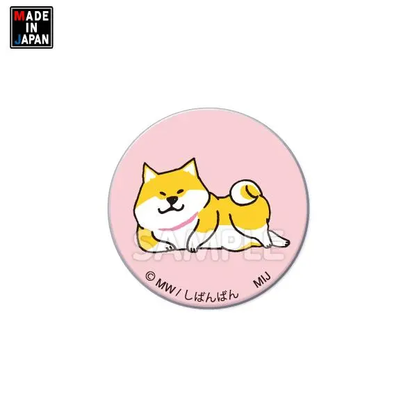 32Shiba002　缶バッジ32mm　しばんばん 1