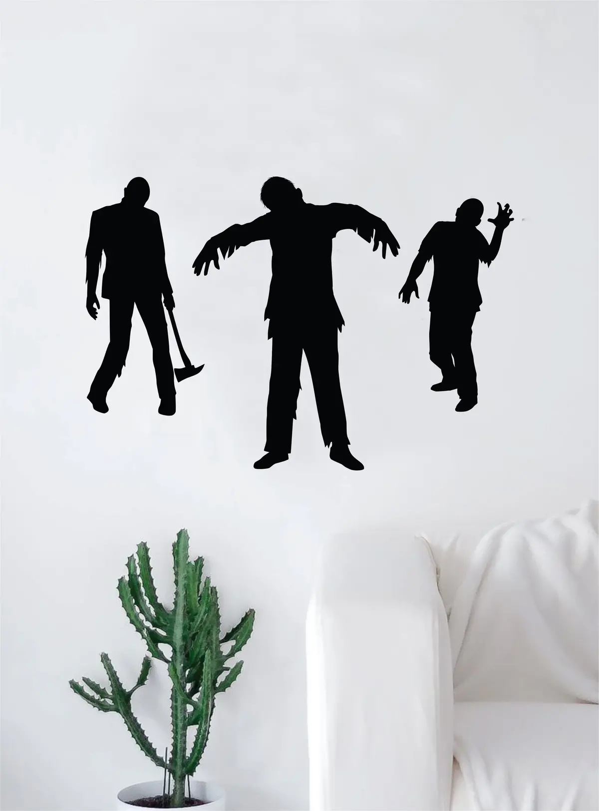 3 Zombies Art Wall Decal Sticker Vinyl Living Room Bedroom Decor Teen Skull Halloween 1