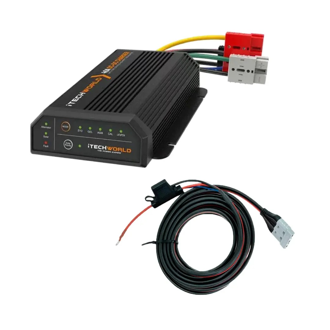 Itechworld | 40A Dcdc + Mppt Battery Charger Bundle | With Wiring Kit 1
