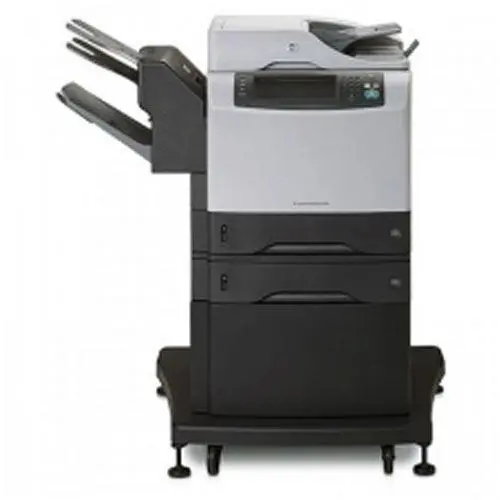 Repossessed Hp 4345Mfp 4345 Monochrome Copier Printer Scanner With Stapler Finisher 1