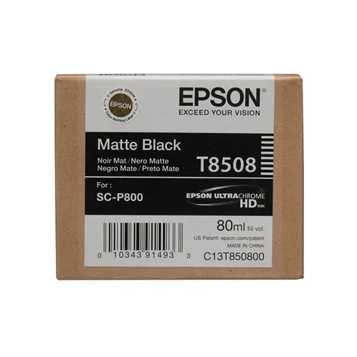 T850800 Epson Ultrachrome Hd Matte Black Ink 80Ml/Surecolor 1