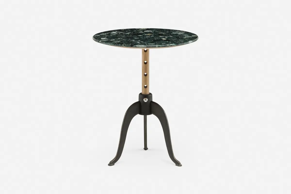 Sidekicks Height Adjustable Table With Terrazzo Top 1